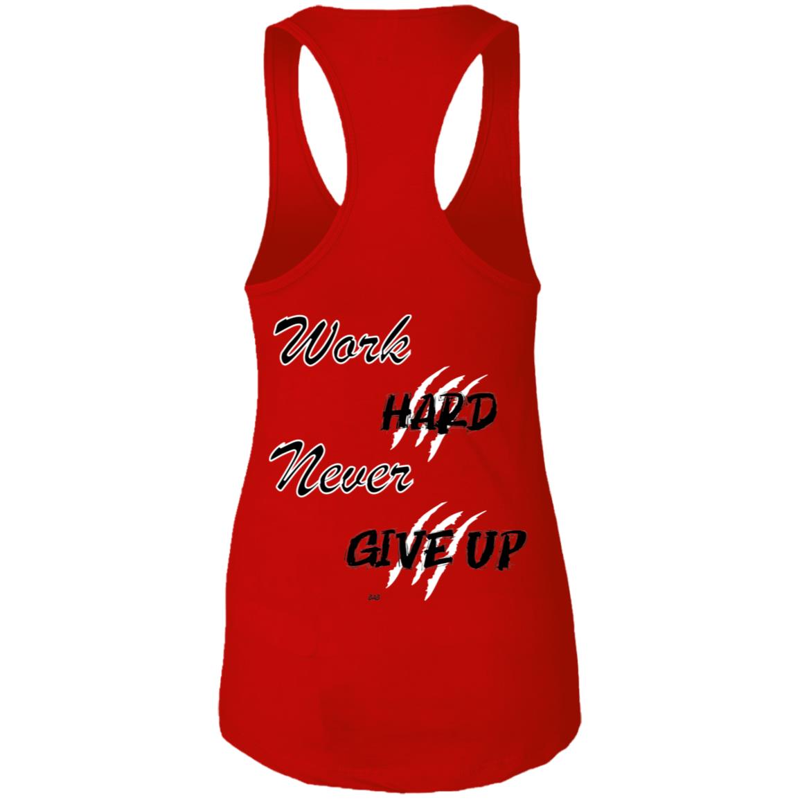 CEF Women's Never Give Up Ideal Racerback Tank