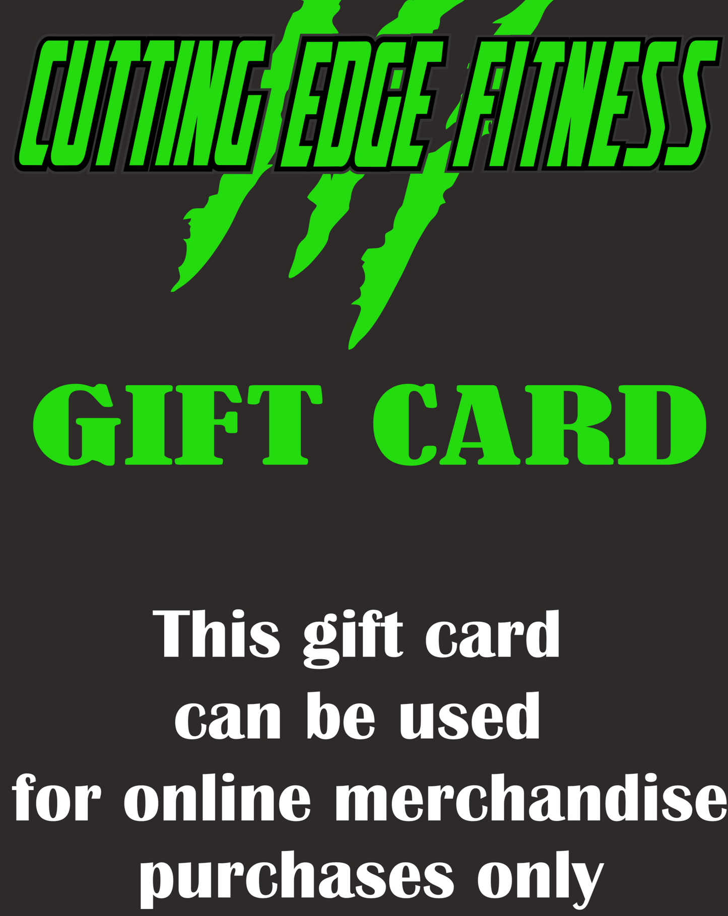 Merchandise Gift Card